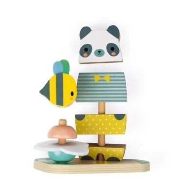 Empilable Ours & Abeille “Pure” en bois