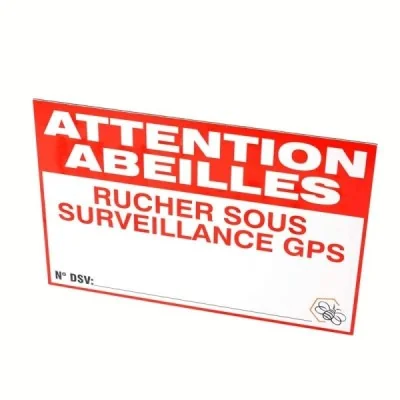 Panneau attention abeille / surveillance GPS