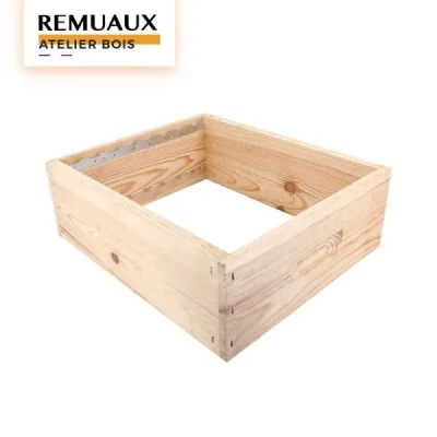 Hausse Langstroth mi-bois 8 cadres