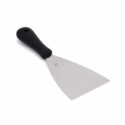 Spatule inox 100mm avec poignée plastique
