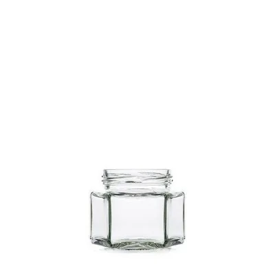 Pot verre hexagonal TO 53 125gr / 106ml