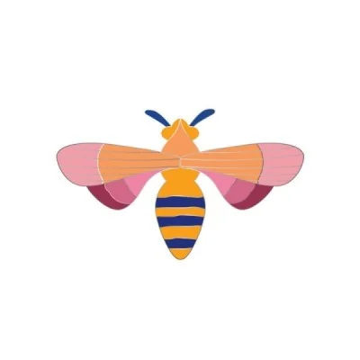 Pin’s abeille rose Pin’s abeille rose