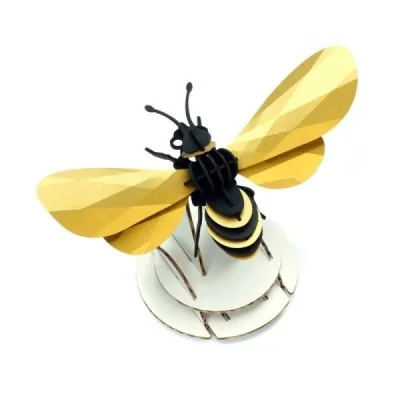 Kit puzzle 3D Abeille – Ailes dorées Kit puzzle 3D Abeille – Ailes dorées