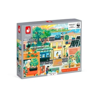 Puzzle La Ville Verte 100 pièces – Partenariat WWF
