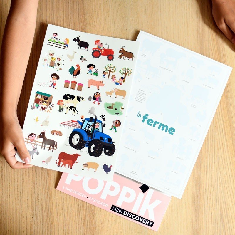 Mini poster LA FERME+ 29 stickers