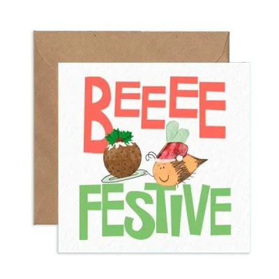 Carte de Noël “Bee Festive” Carte de Noël “Bee Festive”