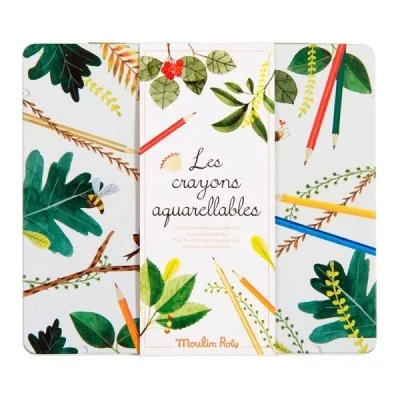 Boîte de 24 crayons aquarellables