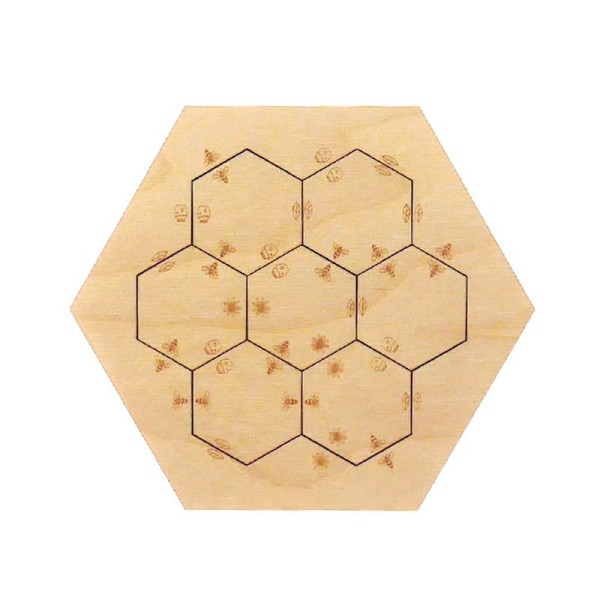 Casse-tête dominos hexagonaux “La Ruche” 7 pièces