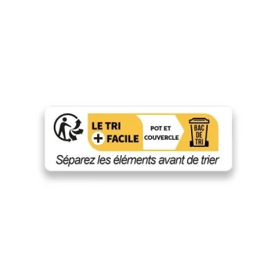 Etiquette “Info-Tri” Pot Plastique 40x13mm – Par 1000