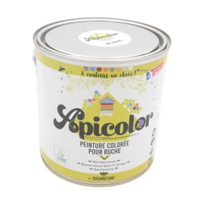 Peinture ruche Apicolor blanc 2 litres