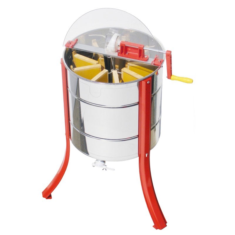 Extracteur radiaire 9 cadres manuel Lega – cage inox et engrenage nylon