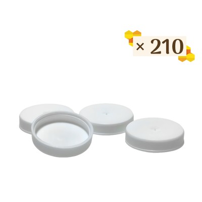 Cape ordinaire blanche pour pilulier - Pack de 210