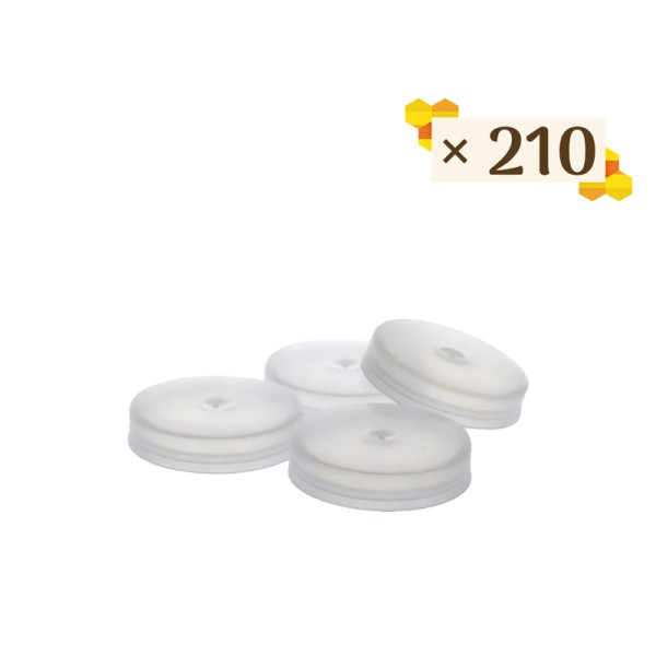 Cape ordinaire transparente pour pilulier - Pack de 210