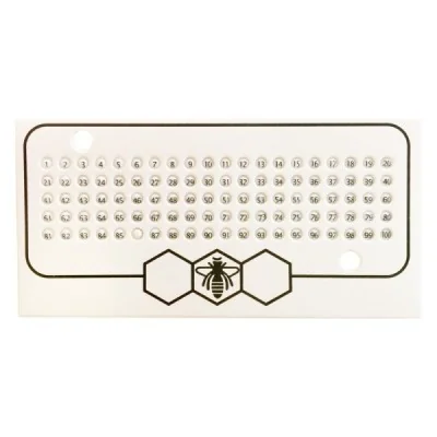 Dossard blanc avec chiffre Dossard blanc avec chiffre