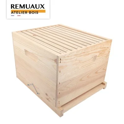Ruche Dadant 10 cadres complète fabriqué par l'atelier de menuiserie Apiculture Remuaux Ruche Dadant 10 cadres complète fabriqué par l'atelier de menuiserie Apiculture Remuaux