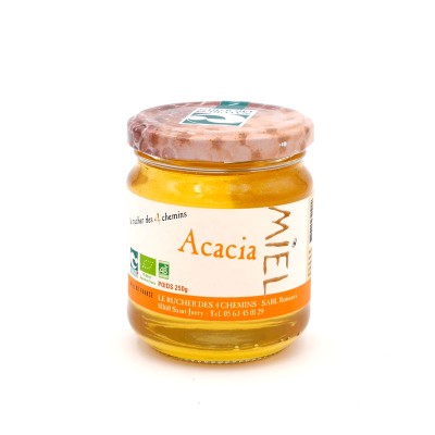 Miel acacia BIO 250g "Le Rucher des 4 Chemins"