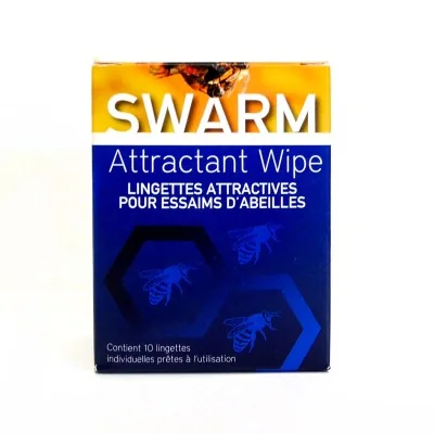 Boite de 10 lingettes attractives pour essaims d'abeilles SWARM
