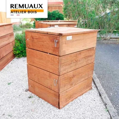 Composteur 300L avec fermetures goupilles Composteur 300L avec fermetures goupilles