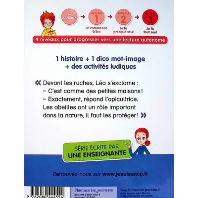 Couverture arrière du livre "Protégeons les abeilles ! Je suis en CP - Niveau 3" Couverture arrière du livre "Protégeons les abeilles ! Je suis en CP - Niveau 3"