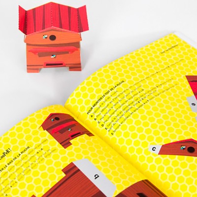 Extrait du magazine George numéro Abeille : PaperToy Ruche