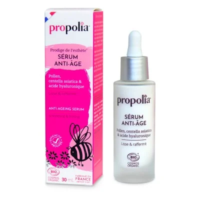 Sérum anti-âge Propolia certifié Bio - Pollen, centella asiatica & acide hyaluronique Sérum anti-âge Propolia certifié Bio - Pollen, centella asiatica & acide hyaluronique