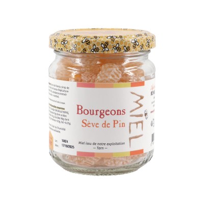 Pot de 150g de bourgeons au miel saveur sève de pin