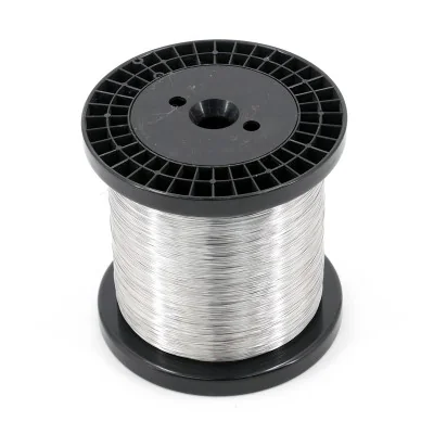 Bobine de 2 kg de fil inox diamètre 0,40 mm Bobine de 2 kg de fil inox diamètre 0,40 mm
