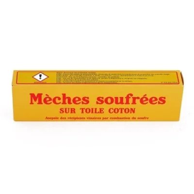 Mèches soufrées étui de 500 grammes