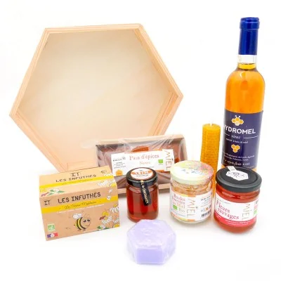 Notre coffret Alvéole Gourmand et son contenu Notre coffret Alvéole Gourmand et son contenu