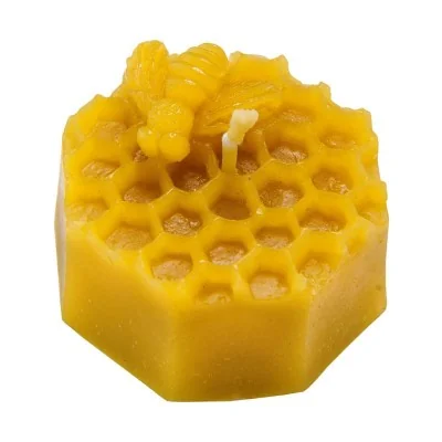 Bougie Abeille sur Alvéoles Bougie Abeille sur Alvéoles