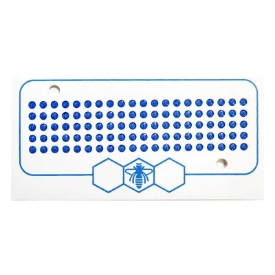 Dossard bleu avec chiffre