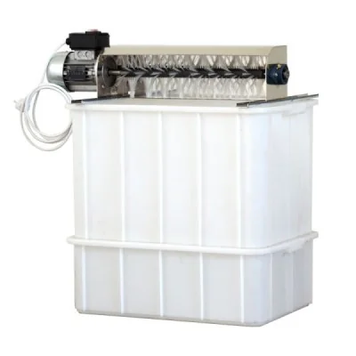 Machine à désoperculer mono brosse avec bac plastique