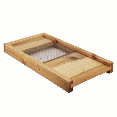 Plateau bois aéré 275x525 mm avec grillage inox pour ruchette 6 cadres Dadant ou Langstroth Plateau bois aéré 275x525 mm avec grillage inox pour ruchette 6 cadres Dadant ou Langstroth
