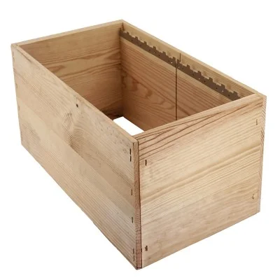 Haussette Langstroth 2x6 cadres avec rainure et crémaillères Haussette Langstroth 2x6 cadres avec rainure et crémaillères