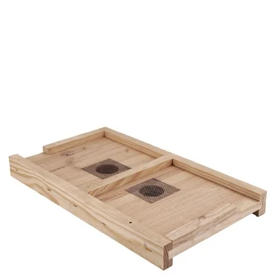 Plateau double entrée grillagé – ruchette élevage Plateau double entrée grillagé – ruchette élevage