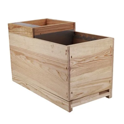 Ruchette d’élevage Langstroth complète avec nourrisseurs Ruchette d’élevage Langstroth complète avec nourrisseurs