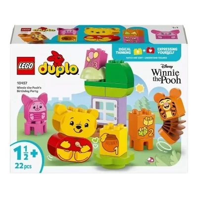 Boîte LEGO DUPLO Disney 10457 L’Anniversaire de Winnie l’Ourson – jouet éducatif 22 pièces dès 18 mois