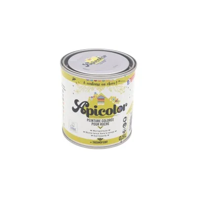 peinture Apicolor gris pour ruche 0,5 L – protection bois apicole