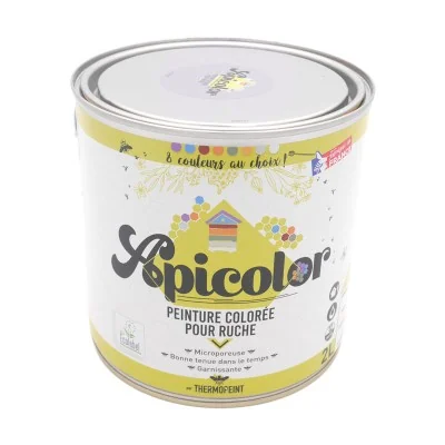 Peinture ruche Apicolor gris 2 L - peinture satinée microporeuse Écolabel pour ruches en bois, protection UV et intempéries Peinture ruche Apicolor gris 2 L - peinture satinée microporeuse Écolabel pour ruches en bois, protection UV et intempéries