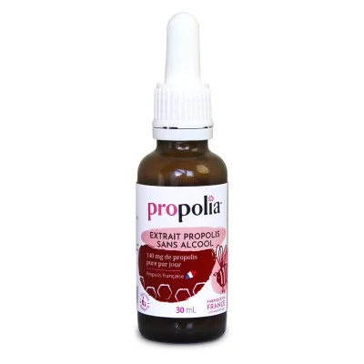 Extrait de propolis sans alcool Propolia 30 ml - complément alimentaire naturel Extrait de propolis sans alcool Propolia 30 ml - complément alimentaire naturel