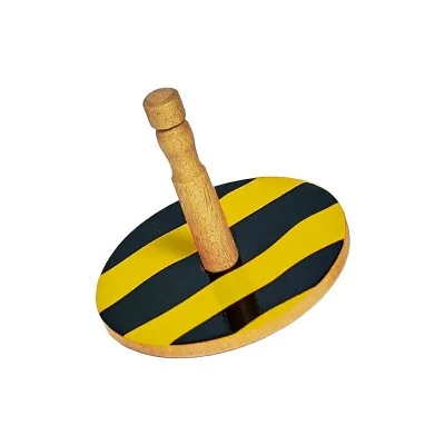 Toupie abeille en bois équitable - jouet traditionnel pour enfants