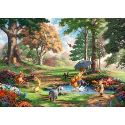 Puzzle 1000 pièces Winnie l’Ourson – illustration Thomas Kinkade pour Schmidt