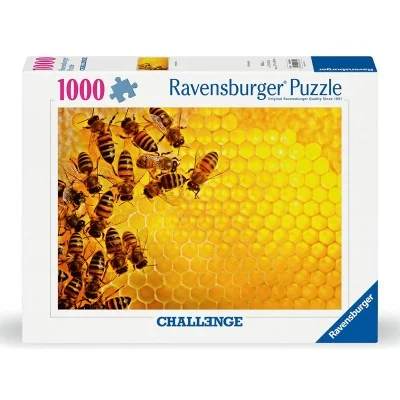 Boîte du puzzle Ravensburger abeilles 1000 pièces – image réaliste de ruche