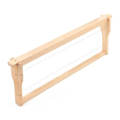 Cadre Dadant Hoffmann hausse langstroth fils horizontaux 45mm