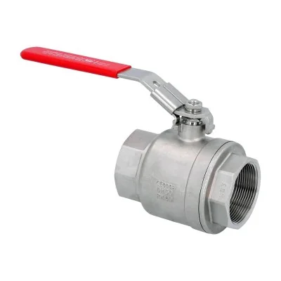 Vanne 1/4 tour inox 2" - Filetage femelle, passage intégral Vanne 1/4 tour inox 2" - Filetage femelle, passage intégral