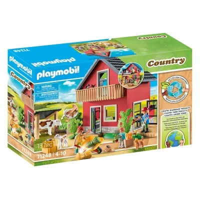 Boîte du set Playmobil Petite ferme 71248 - collection Country, jeu de construction durable sur la vie à la campagne.
