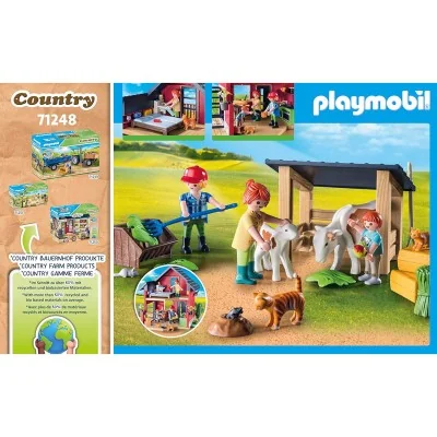 Présentation du set Playmobil Country Petite ferme avec vaches, chat, outils et scènes de vie quotidienne. Présentation du set Playmobil Country Petite ferme avec vaches, chat, outils et scènes de vie quotidienne.