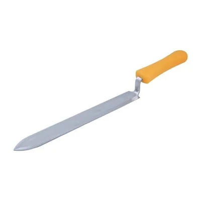 Couteau à désoperculer inox lisse 28 cm avec manche ergonomique pour apiculteur