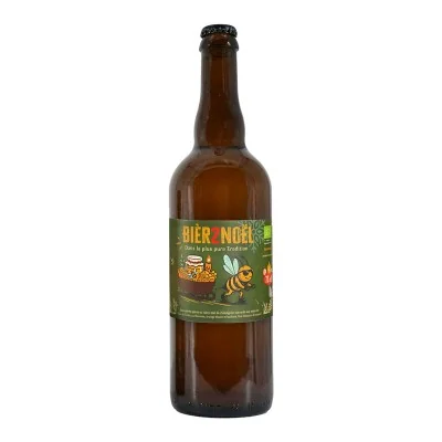 Bière ambrée de Noël au miel & épices - Bouteille de 75cl