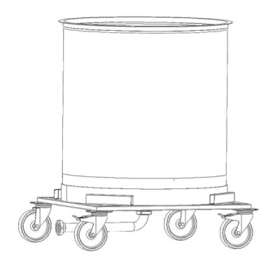 Maturateur inox 1000kg sur stand avec roulettes Fritz Maturateur inox 1000kg sur stand avec roulettes Fritz